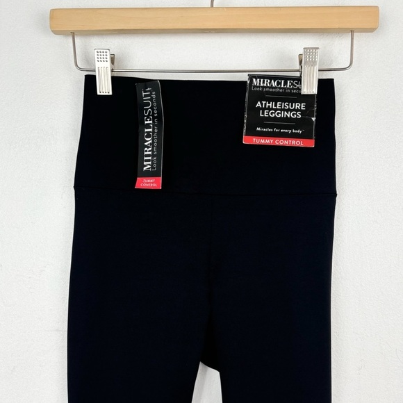 NWT Miraclesuit Black Tummy Control Athleisure Leggings Sz S - Picture 5 of 10